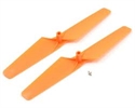 Blade Propeller Clock Rot Orange: mQX