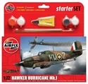 AirFix 1/72 Hawker Hurricane MK1 -Small Starter Set 