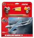 AirFix 1/72 De Havilland Vampire TII -Medium Starter Set  
