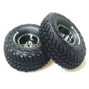 CR Griffen 1.9&quot; Crawler Tire Super Soft Black Chrome Rim (2)
