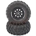 CR Rowdy 1.9 Crawler Tire Super Soft Black Rim (2)