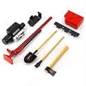 1/10 Crawler Accesories (Winch, High Jack, Fuel can, Shovels
