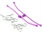 DuBro Body Clip Retainers Purple