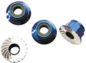 Traxxas Flanged Nut 4mm Blue 