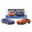 Solido 1/18 Twin Set Porsche 911 RSR Orange &amp; 964 RS Blue