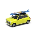 Welly 1/24 Mini Cooper 1300 w/Surfboard Yellow