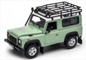 Welly 1/24 Land Rover Defender w/Roof Rack &amp; Snorkel L.Green