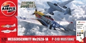 AirFix 1/72 (SET) Messerschmitt Me262A-1A &amp; P-51D Mustang