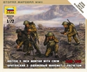 Zvezda 1/72 British Mortar w/Crew