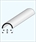 Maquette Half Round Tube 1.5 x 3mm Super Styrene 500mm