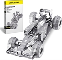 PIECECOOL Highly Detailed Metal Model "Silver F-1 Race Car"