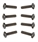 T 2mm x 8mm Phillips Button Head Tap Screws Black (8)