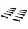 T 2mm x 10mm Phillips Button Head Tap Screws Black (8)