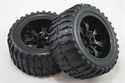 HSP Tires &amp; Wheel Set  Off-Road(2) (1/10 4WD  / BL)