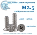 M2 x 5mm Phillips Counter Sunk Screws (4)
