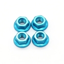 M4 Aluminium Nylock Nut Blue (4) (1/10 ALL)