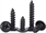 T 1.5mm x 8mm Phillips Selftap Screws Black (8)