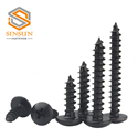 T 2mm x 8mm Phillips Round Head Tap Screws black (4)