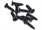 T 3mm x 8mm Phillips Countersunk Tap Screws Black (4)